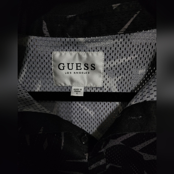 Guess Mens Mesh Polo Shirt - Picture 4 of 4
